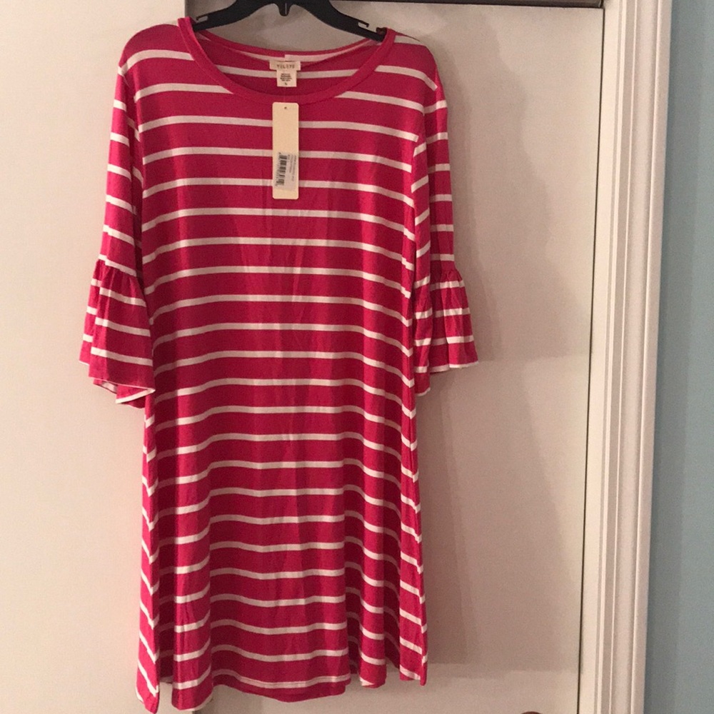 Brand new Pink and white dress